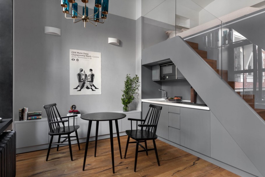 Кухня в двухуровневой квартире