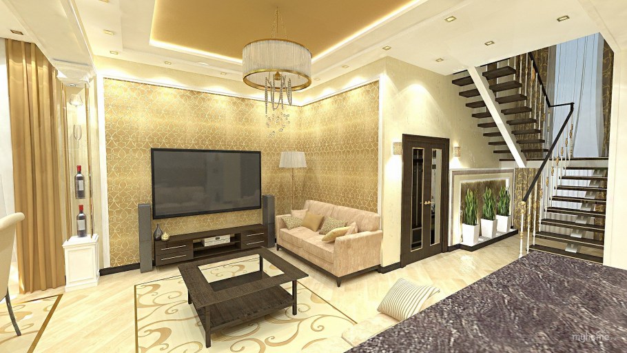 Интерьер 2х этажного дома