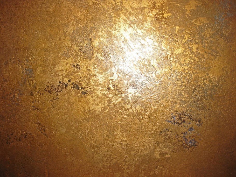 Поталь состаренная латунь