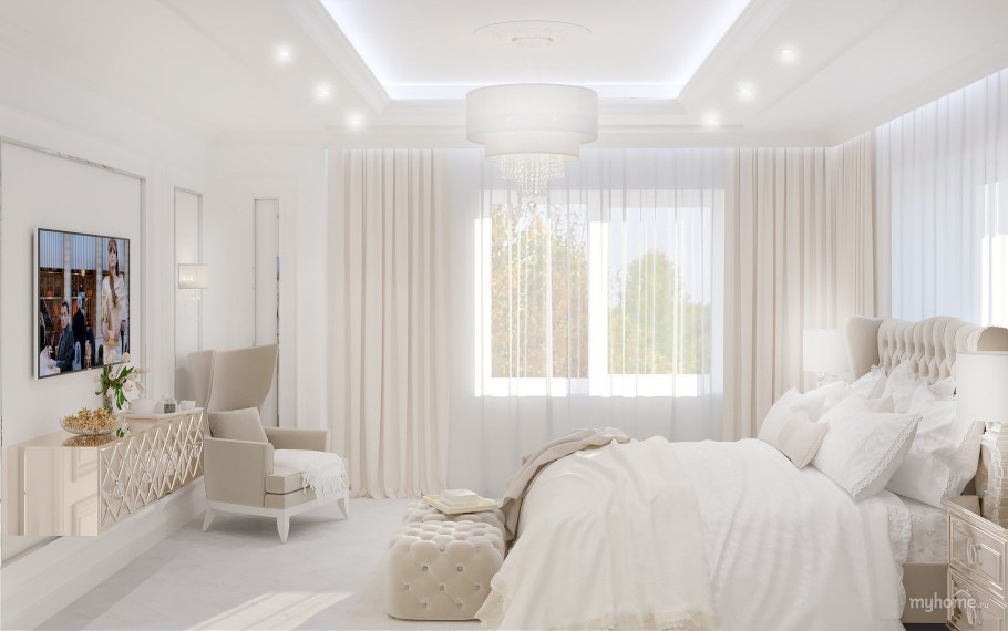 Белые глянцевые двери в интерьере