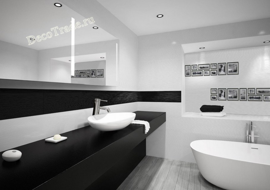 Плитка в маленькую ванную