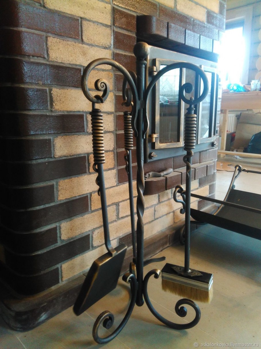 Каминный набор ковка