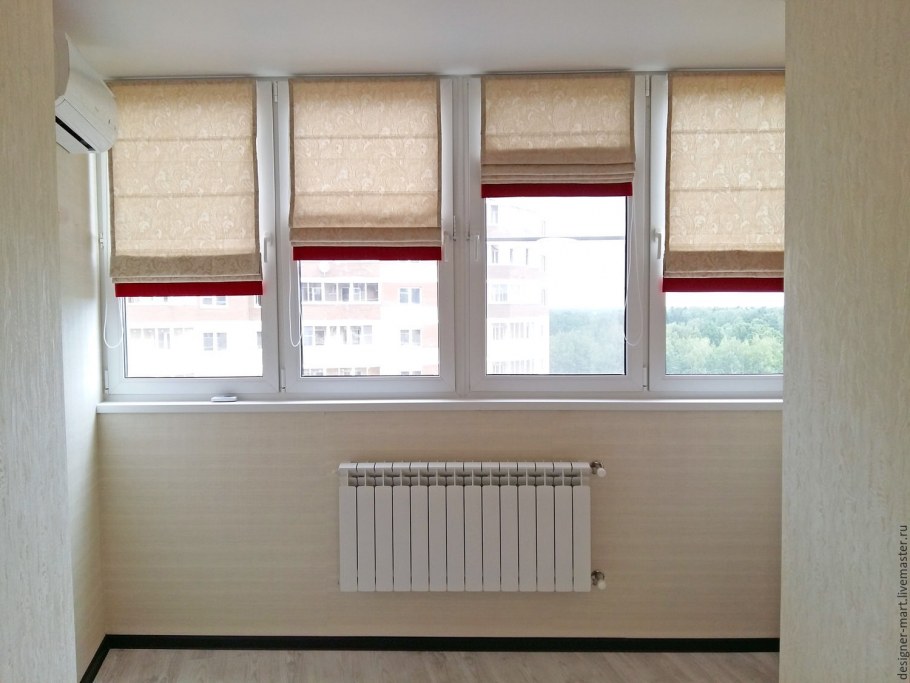 Римские шторы на лоджию