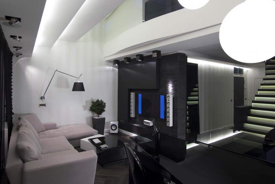 Стиль Hi-Tech в интерьере квартиры