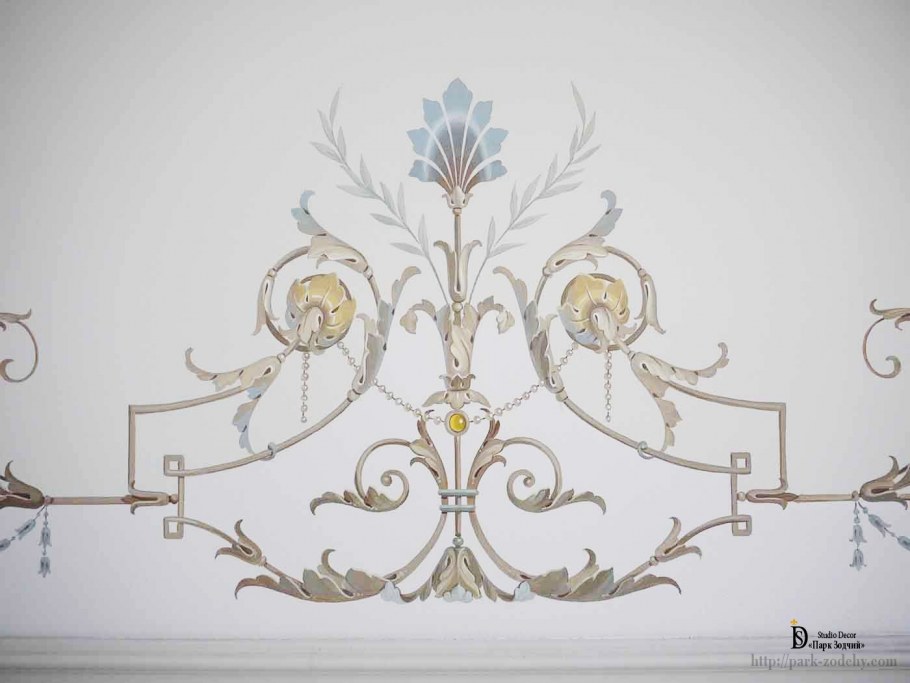 Роспись стен орнамент