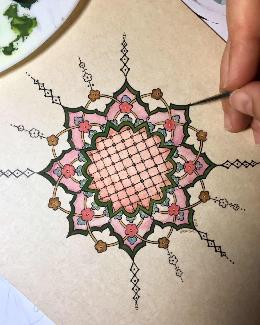 Кафель восточные Арабески в интерьере