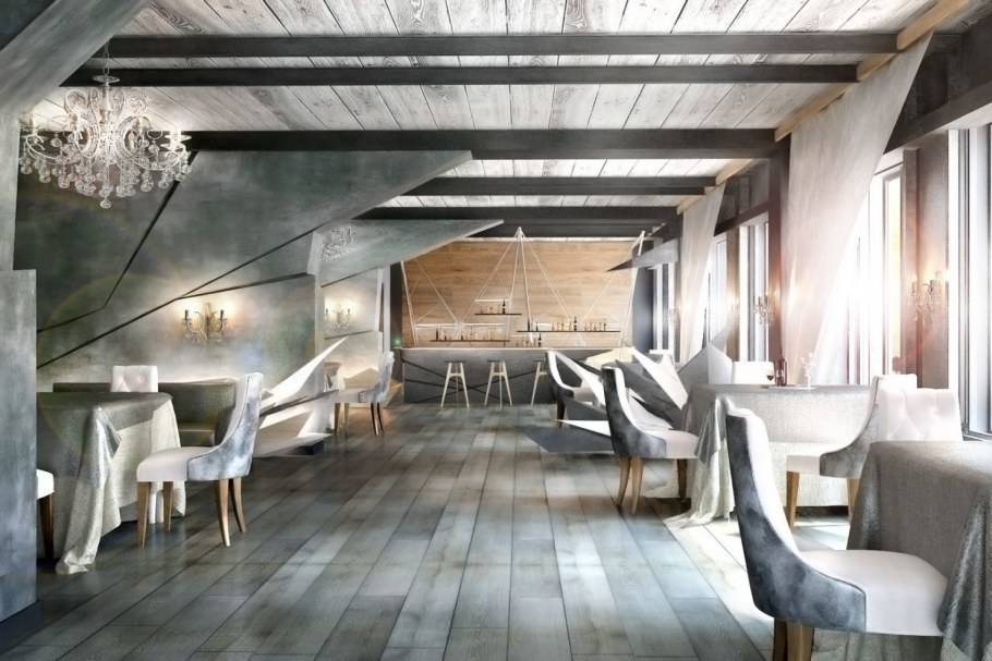 Кафе в стиле Деконструктивизм