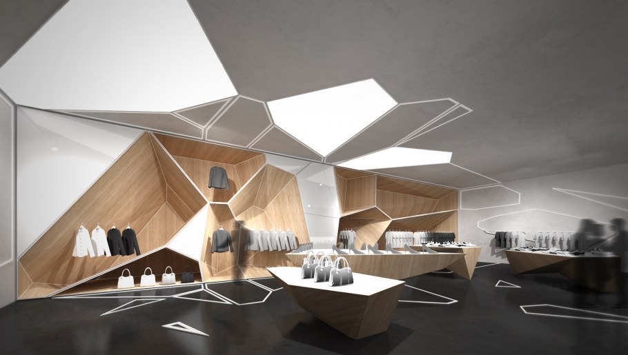 Полигональный стиль в интерьере