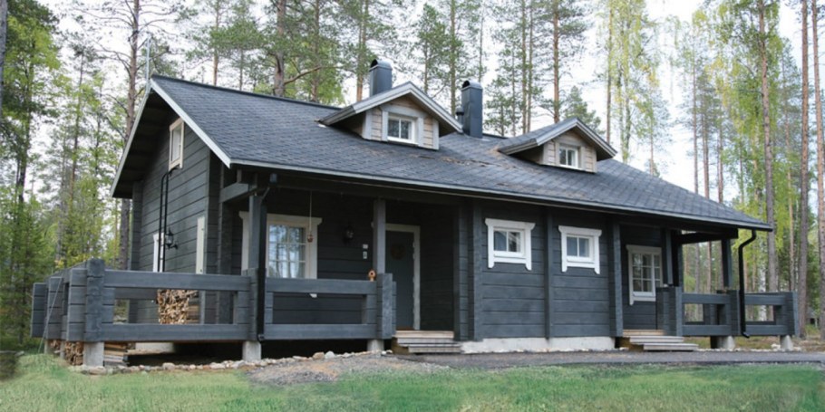 Серый финский дом