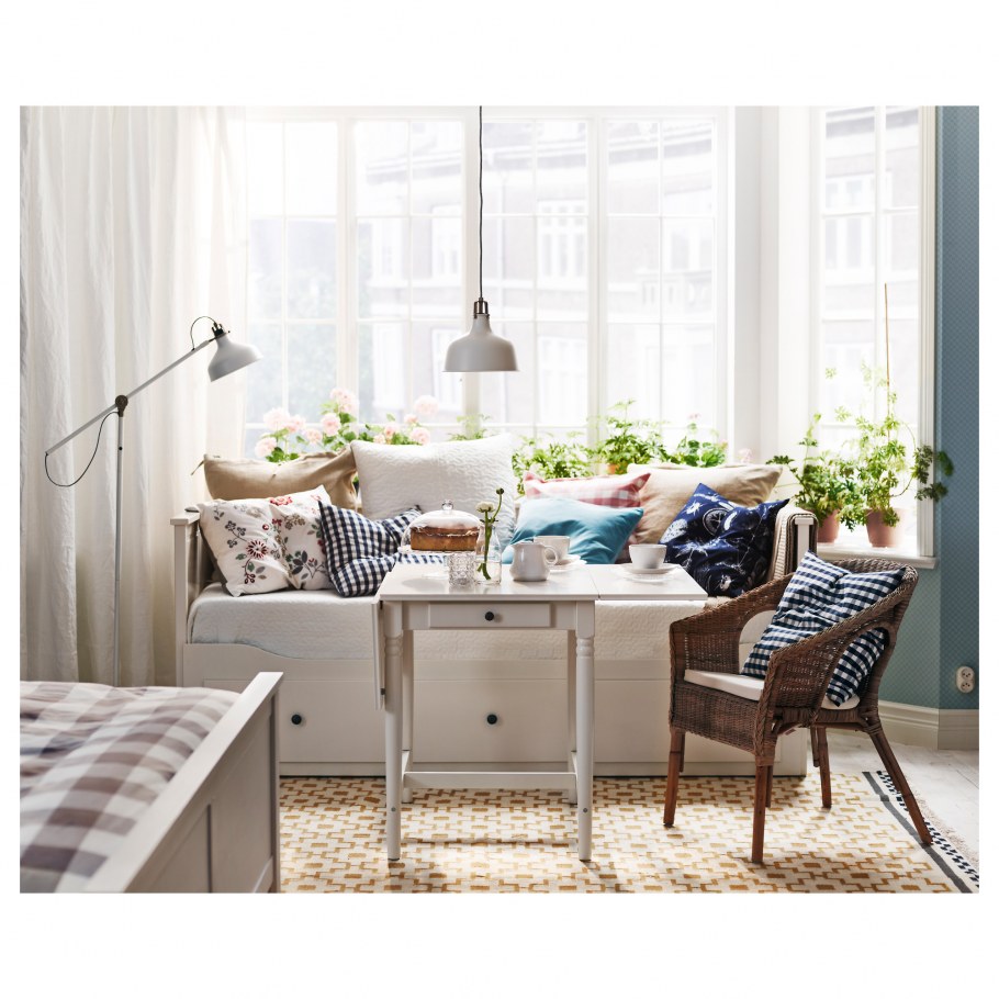 Hemnes ХЕМНЭС кушетка с 2 матрасами/3ящиками