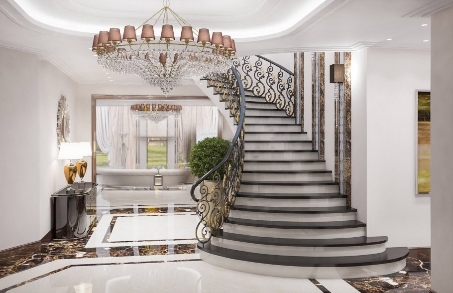 Лестница в стиле ар деко