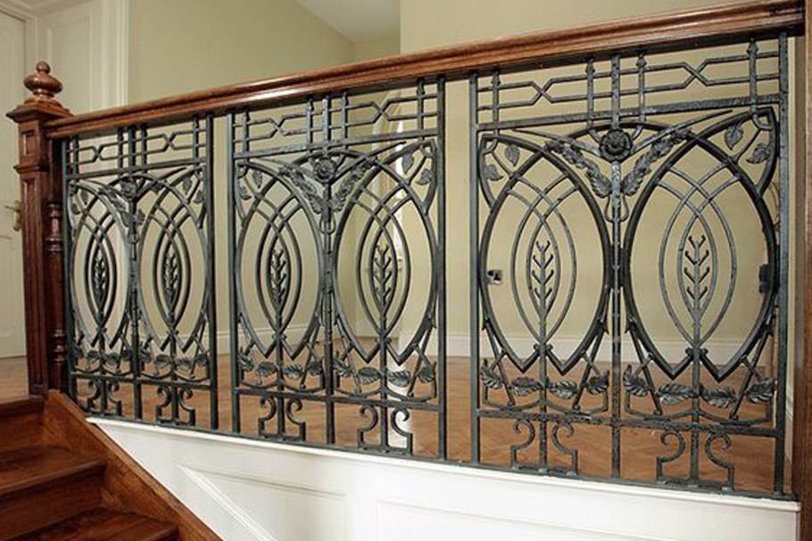 Кованые перила ар деко