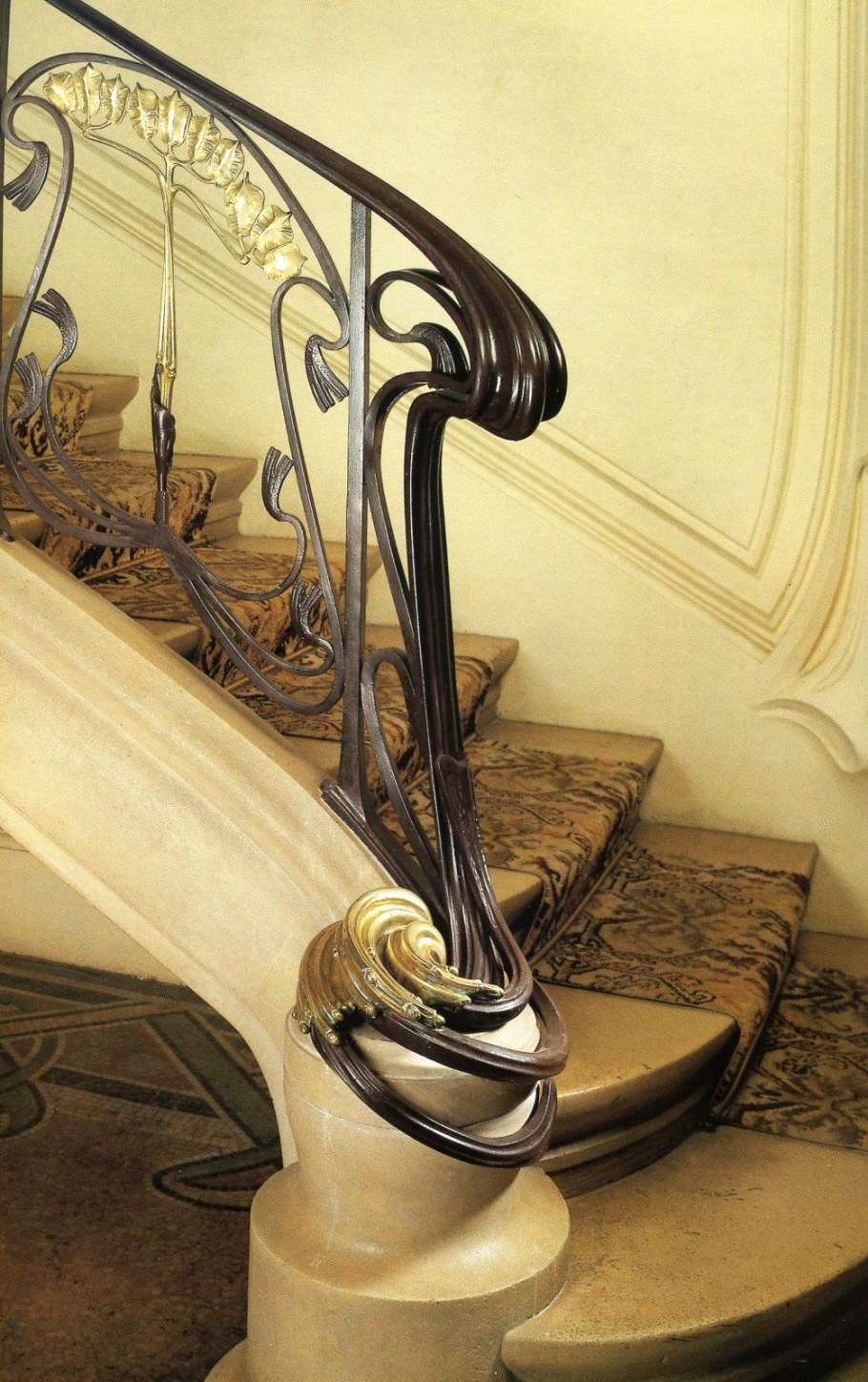 Лестницы в стиле Модерн ар нуво