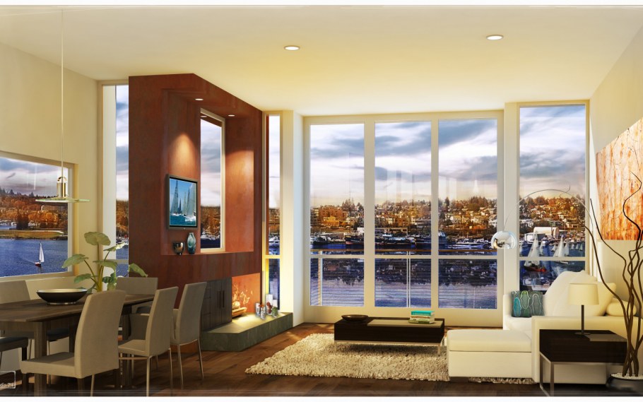 Фотообои в гостиную над диваном