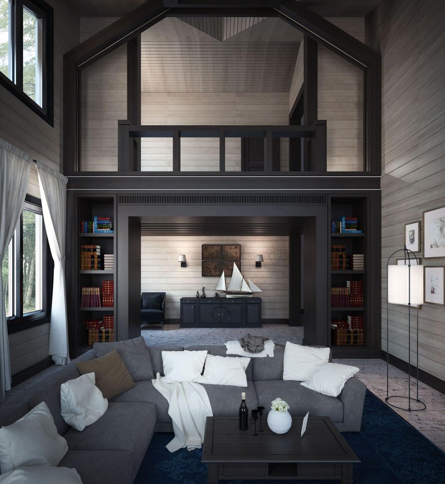 Гостиная со вторым светом