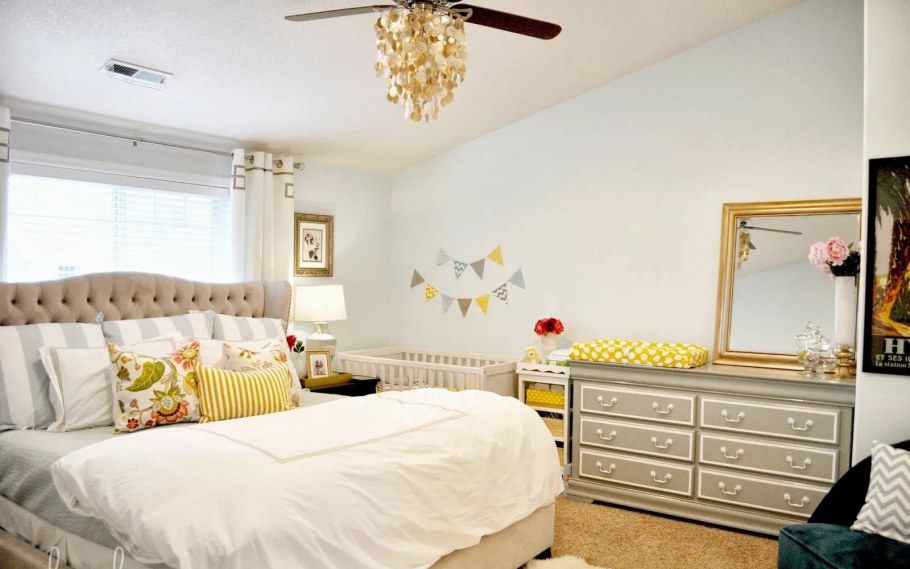 Спальня с детской в современном стиле