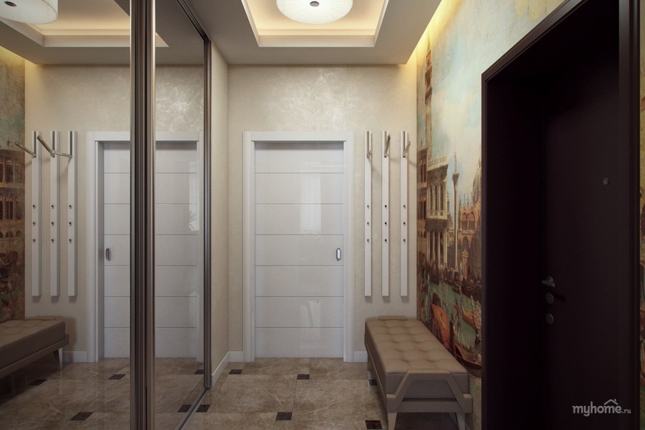 Желтая прихожая