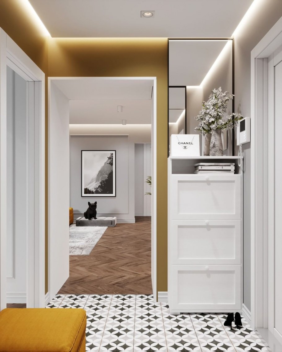 Прихожая для узкого коридора