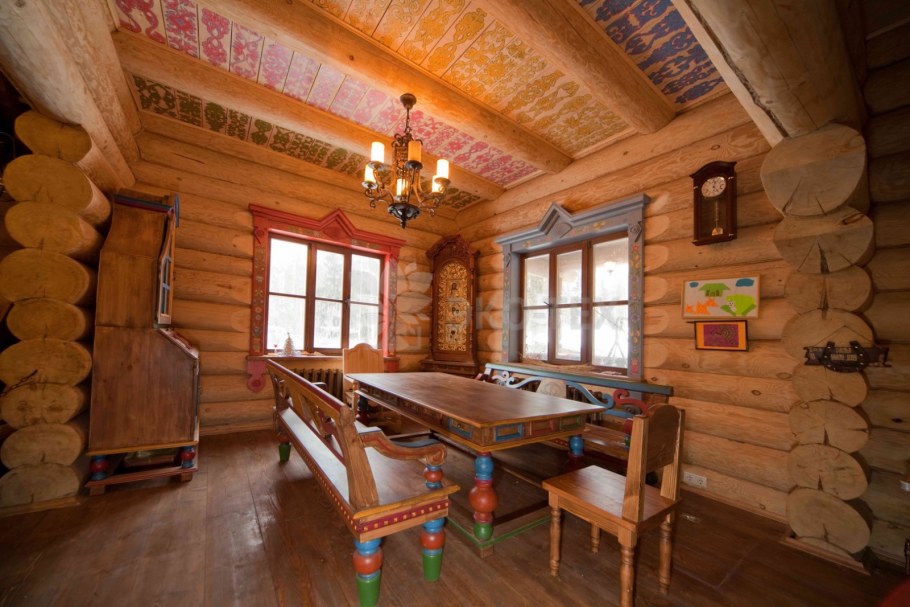 Отделка в стиле русская изба