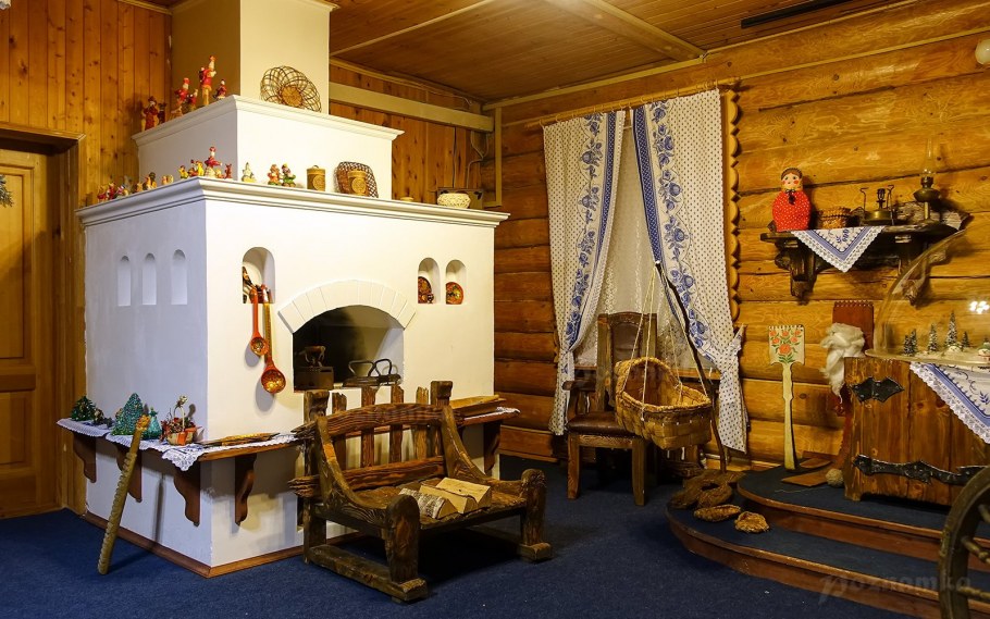 Русская изба внутри убранство