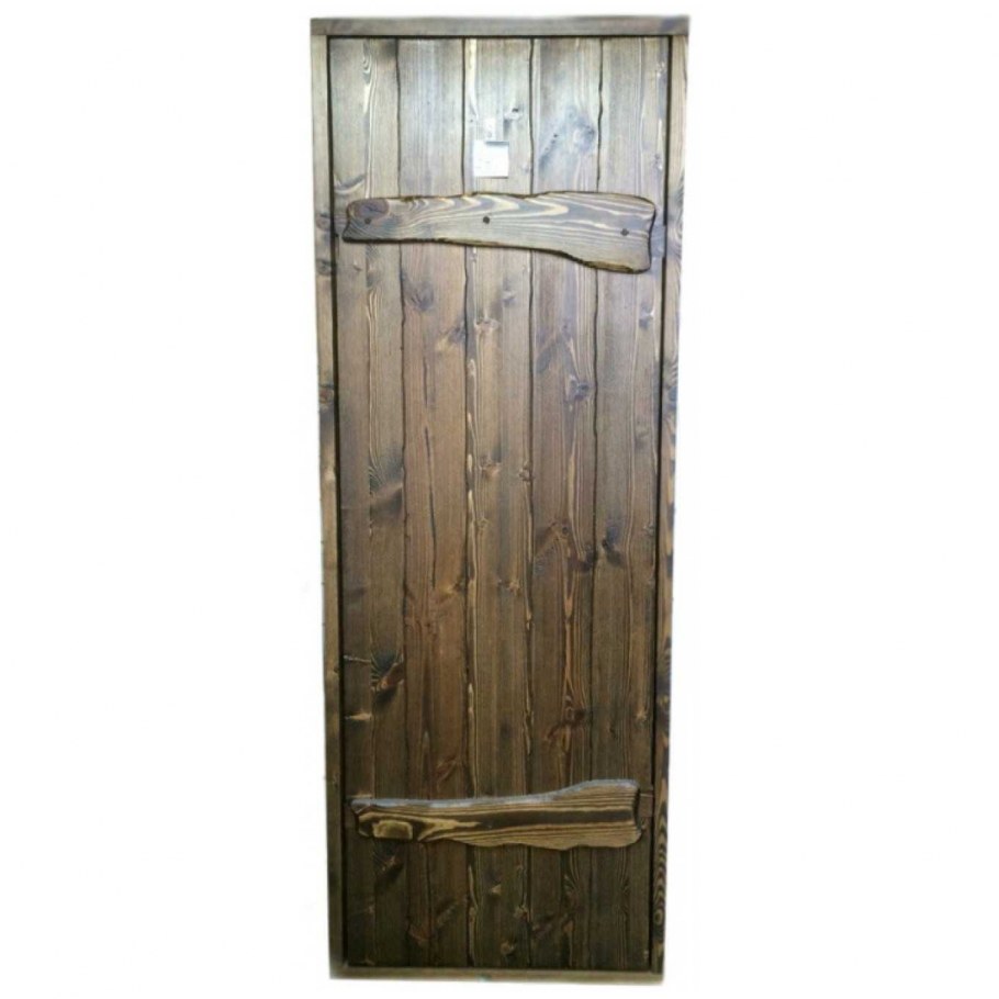 Дверь для бани глухая, состаренная "Русь" 1890х690 (Door Wood)