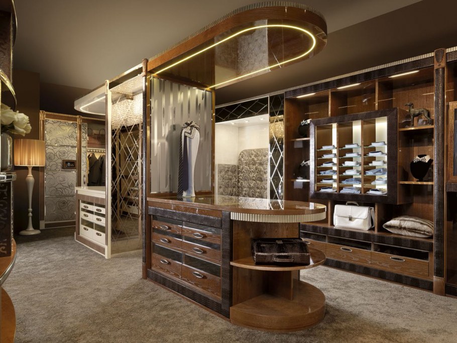 Черная гардеробная