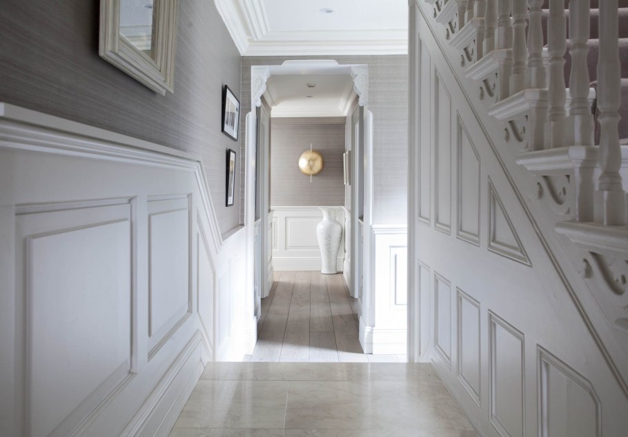 Отделка коридора ломинат ом