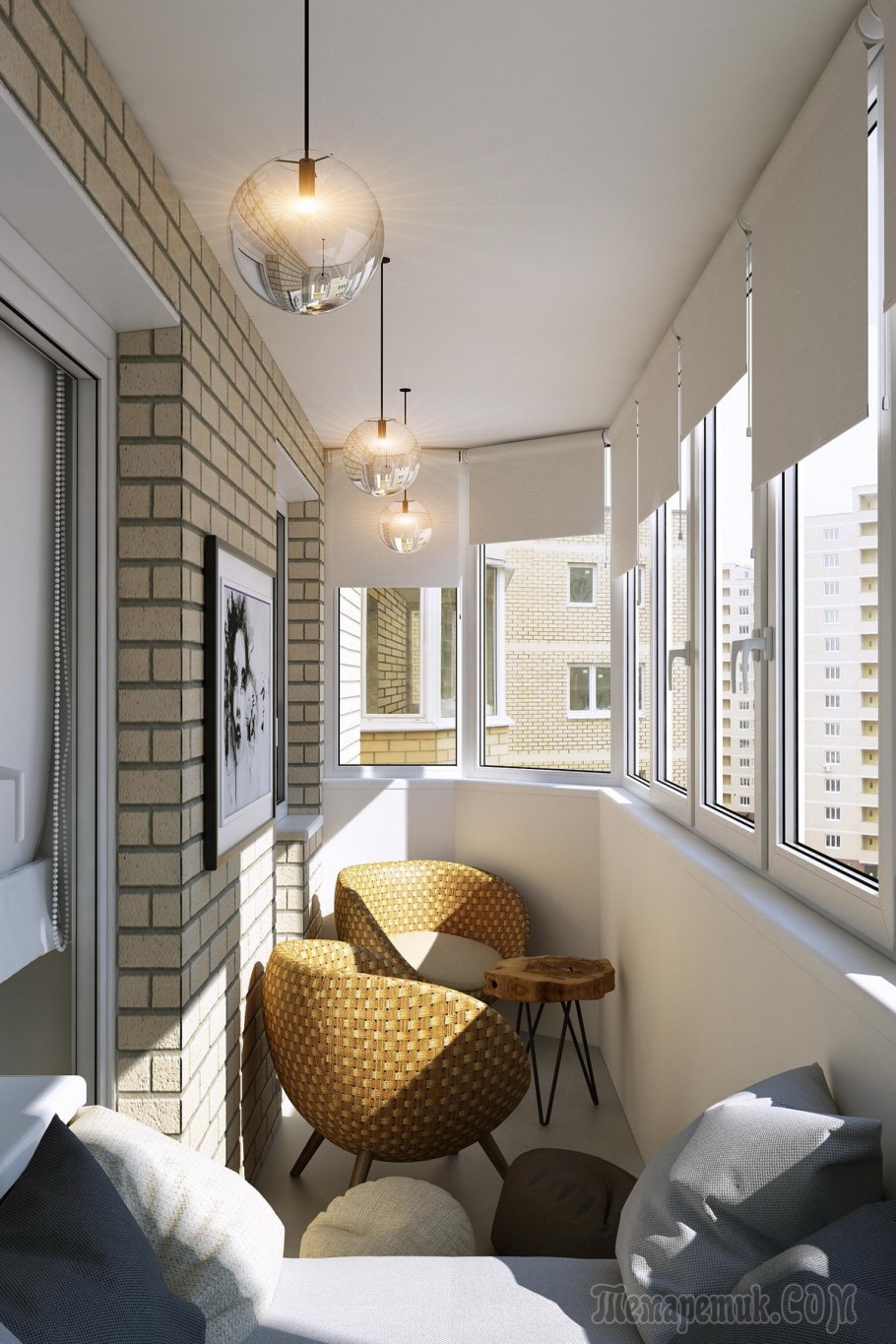 Обустройство узкого балкона