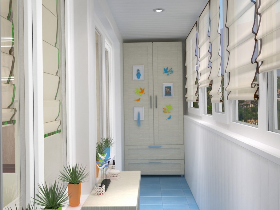 Дизайнерская отделка балкона