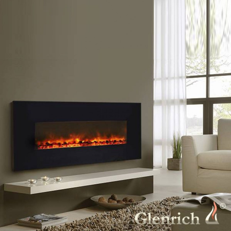 Электрический камин Гленрич Genius 240 Black Glass