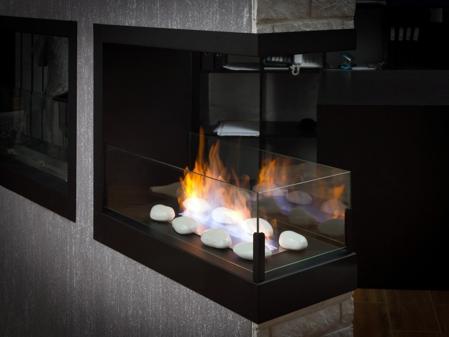 Lux Fire встроенный биокамин Lux Fire торцевой 1155 м