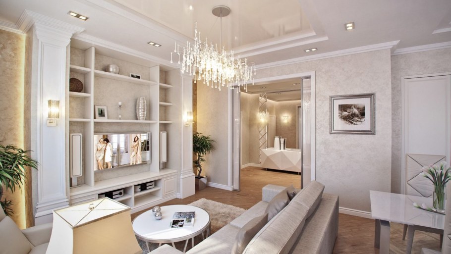 Холл гостиная Неоклассика