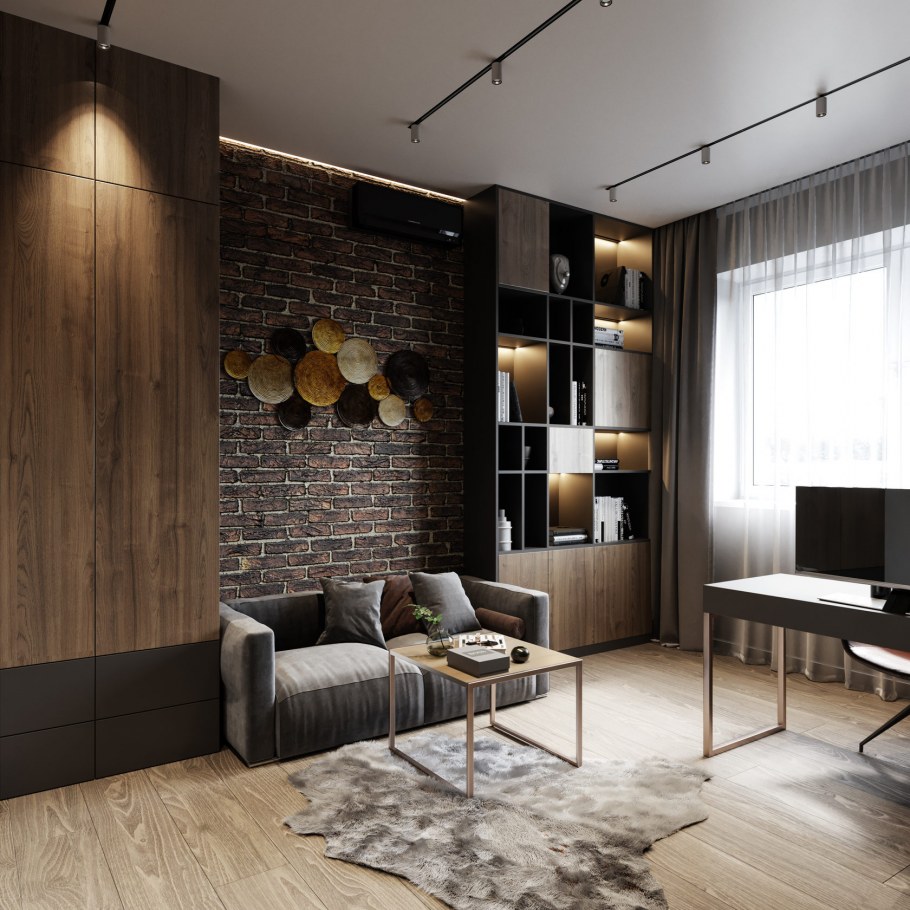 Оригинальный интерьер студии