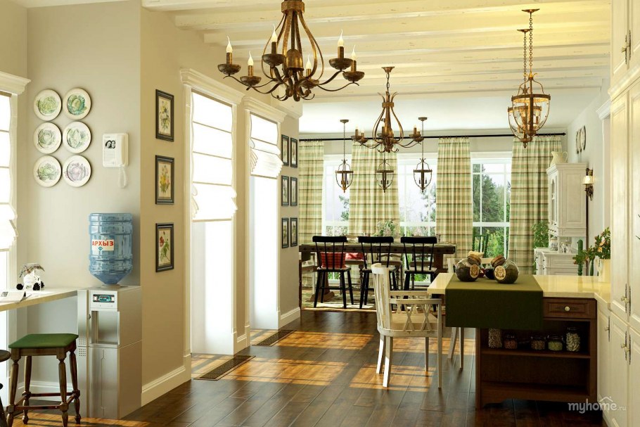 Дом в американском стиле интерьер