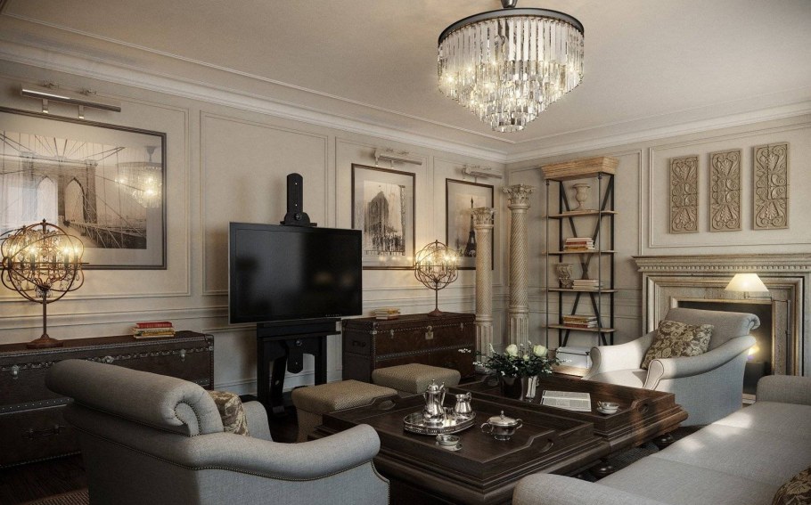 Американская Неоклассика в интерьере