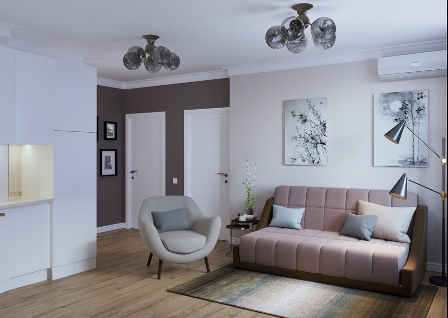 Квартира в светлых тонах