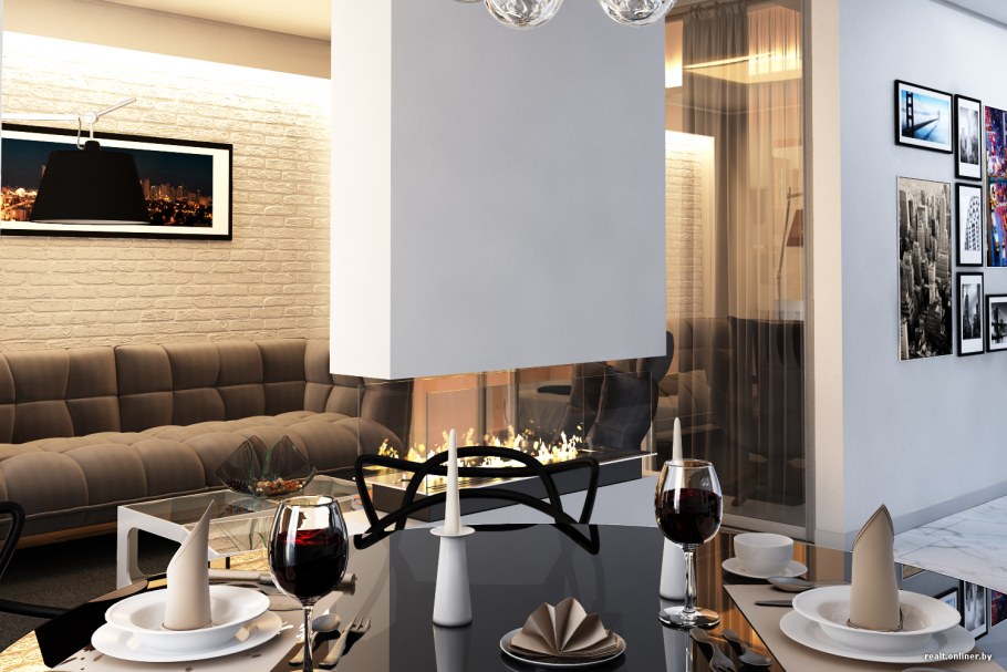 Пентхаус в стиле Хай тек