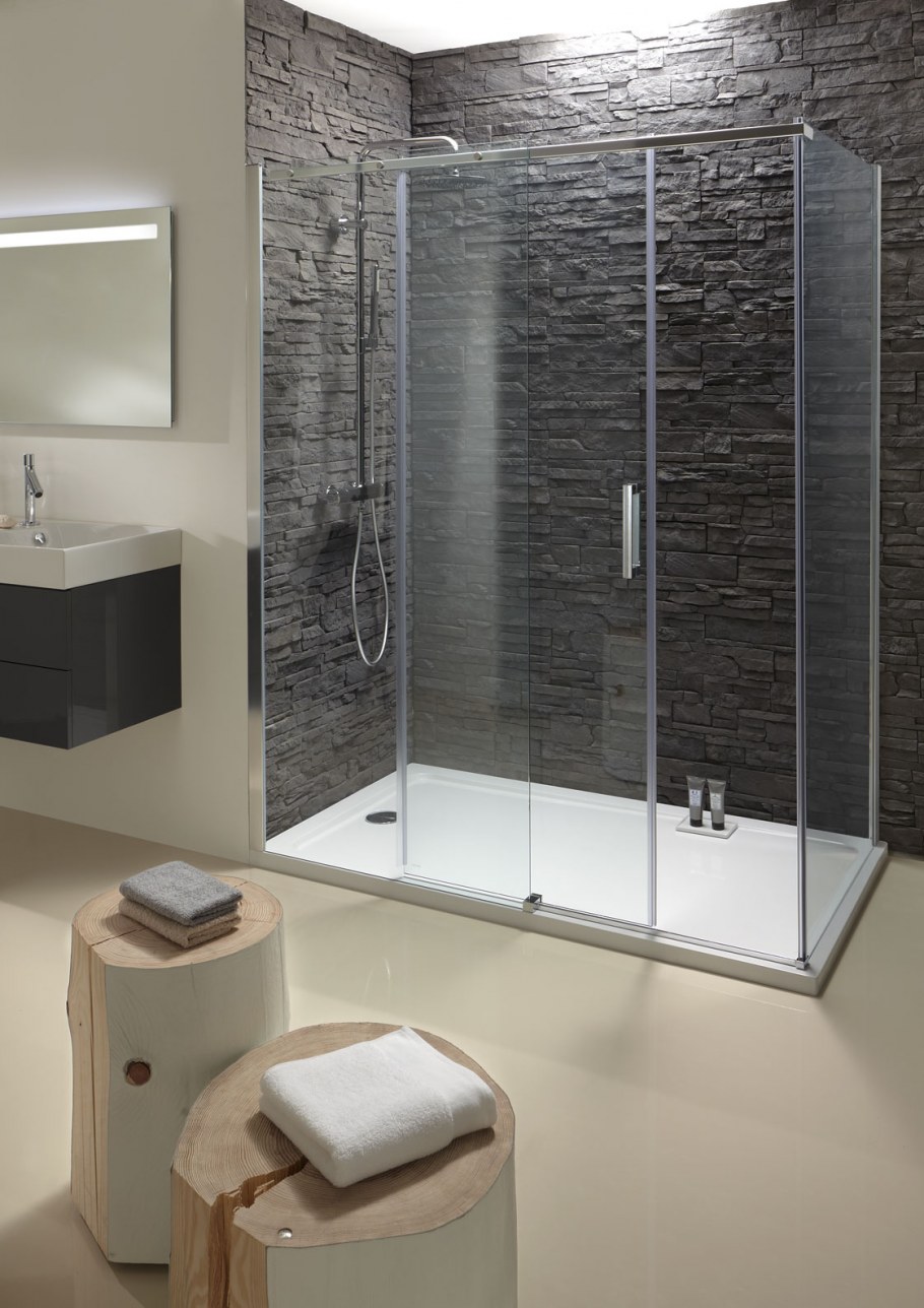 E22c170-ga дверь contra раздвижная /170х195/ (прозр. Стекло)