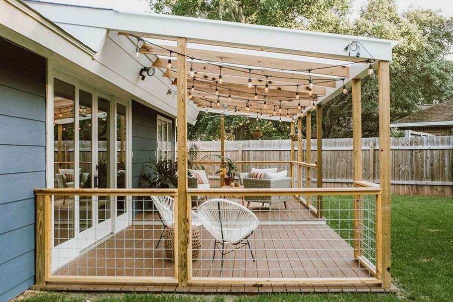 Фахверк веранда пристройка