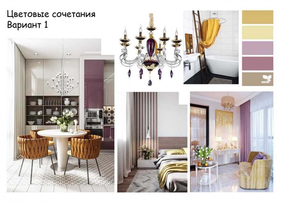 Фьюжн интерьеры коллаж