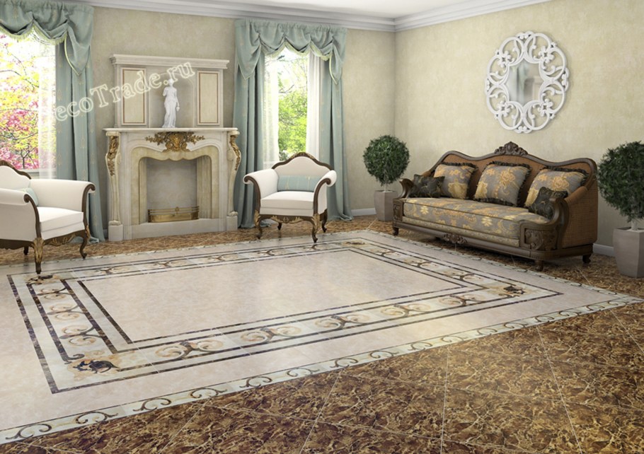 Infinity Ceramic Tiles Villa Ritz Emperador Beige