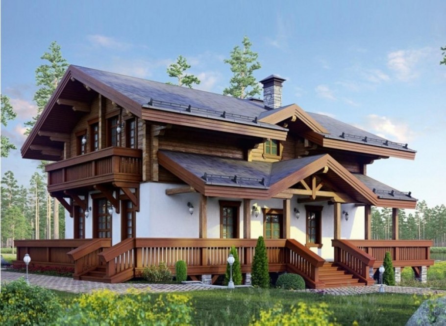 Дом из клееного бруса Австрия 2