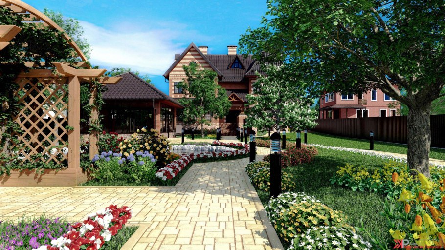 Ландшафт коттеджного участка
