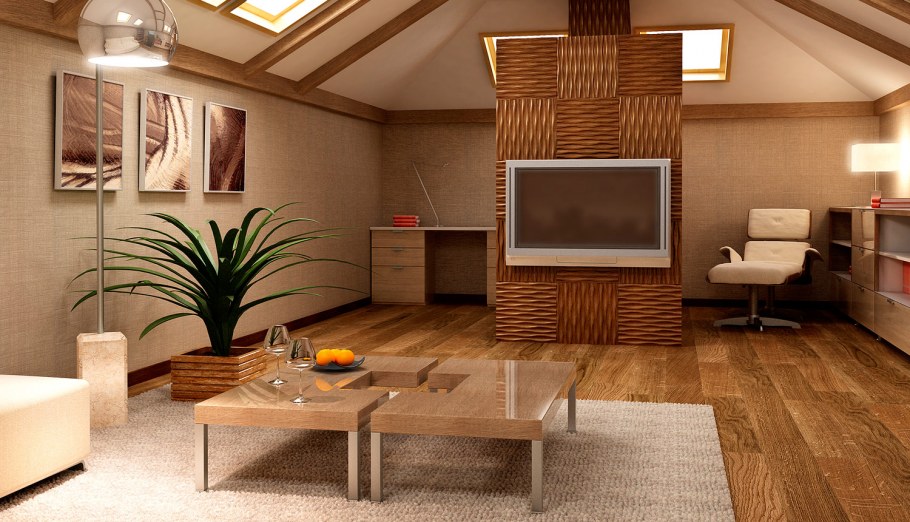 Мансарда под четырехскатной крышей интерьер