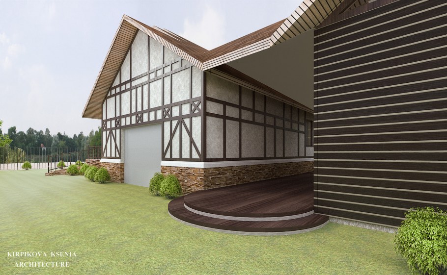 Обшивка дома в скандинавском стиле