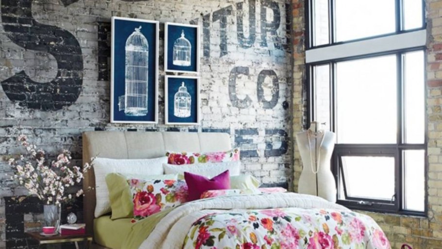 Стиль лофт в спальне для девчонок
