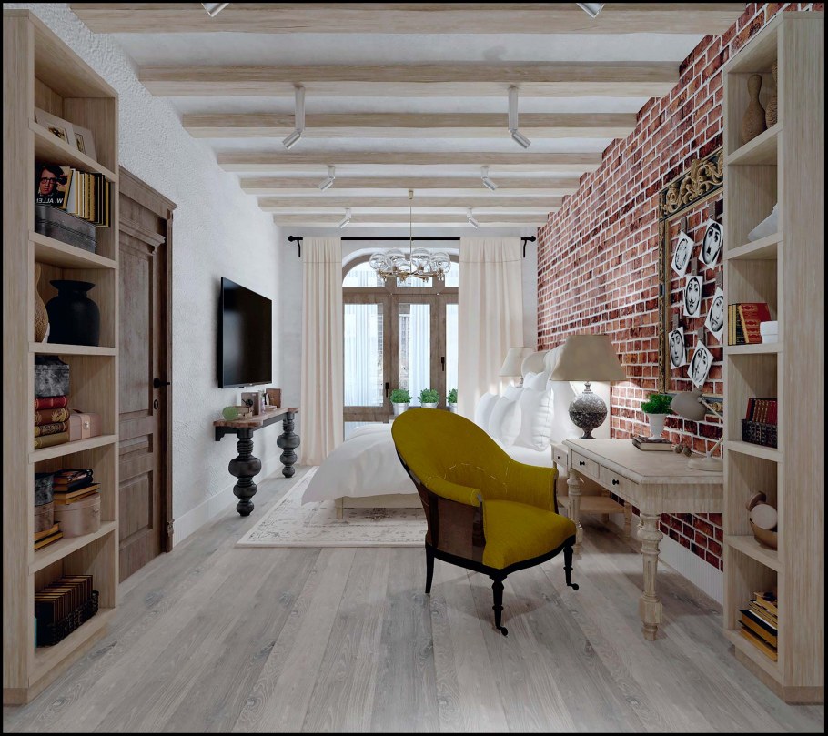 Квартира в стиле гламурный лофт