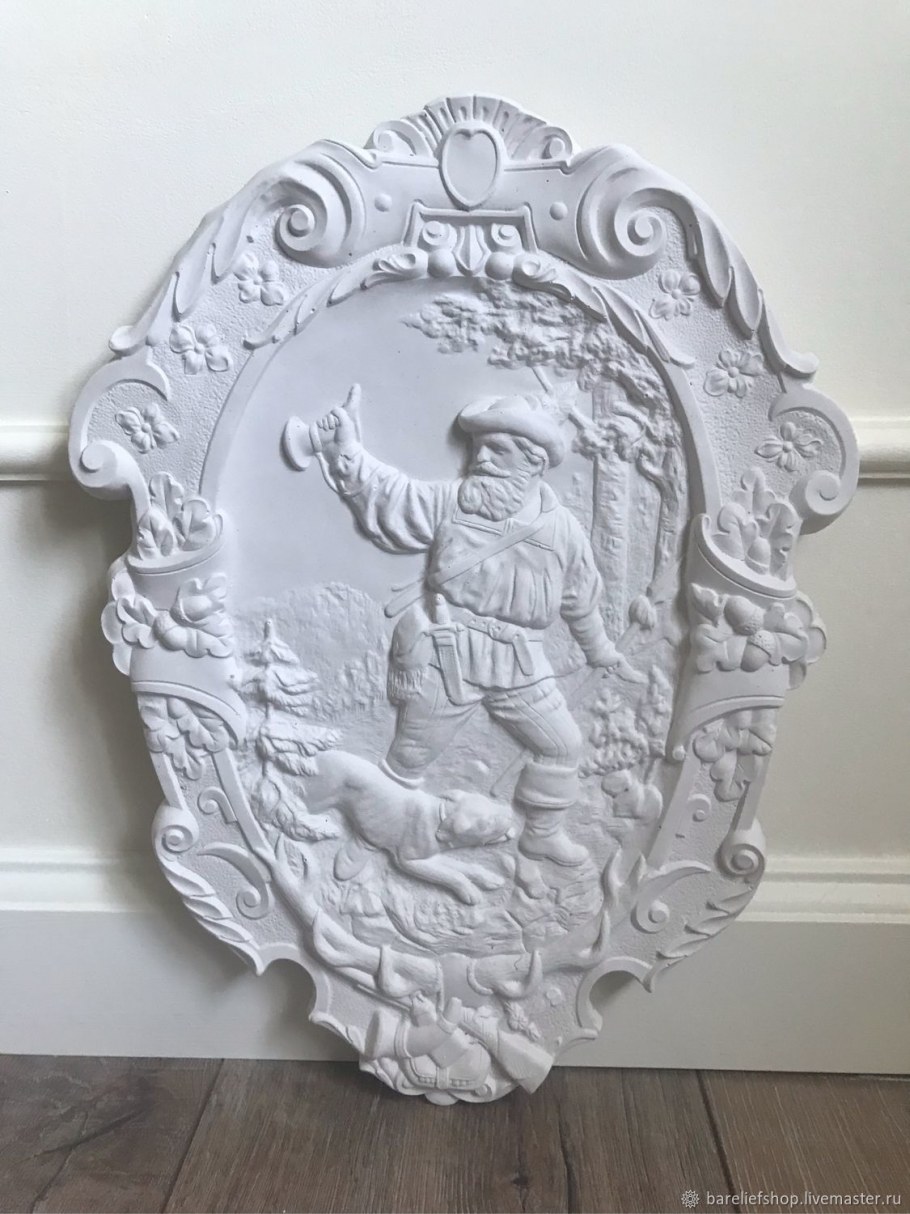 Ангел из гипса плоский