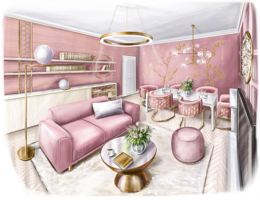 Салон красоты комната рисунок