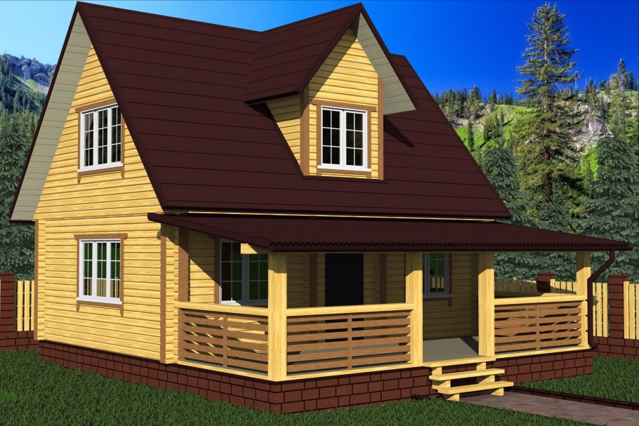 Деревянный дом эконом класса